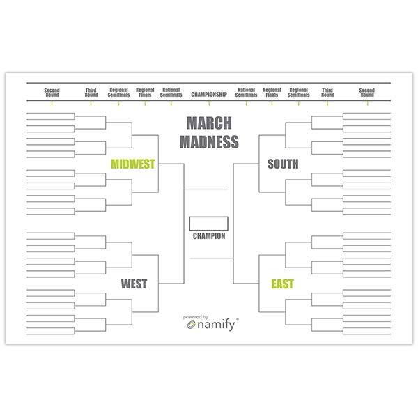 Students color-coding bracket outcomes during activity