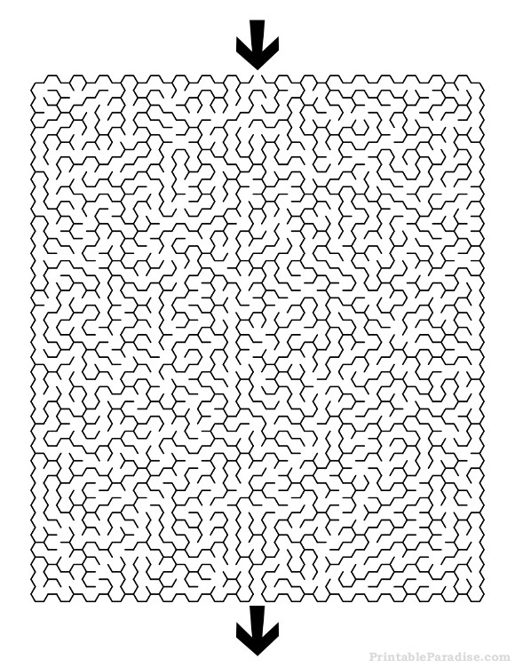 Stickers track progress alongside the maze