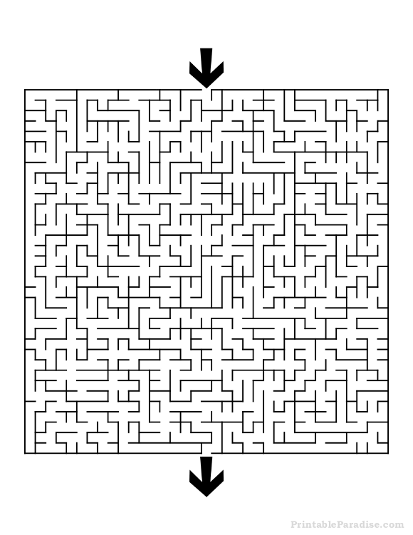 Color-coded maze grid showing solution path