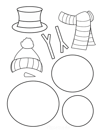 Student assembling snowman parts during activity