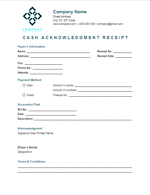 Handwritten receipt being filled out